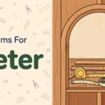 Synonyms for meter illustration card.