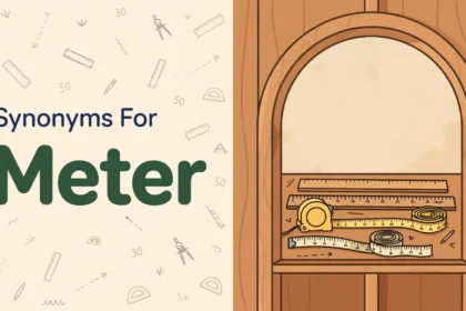 Synonyms for meter illustration card.