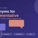synonyms for argumentative