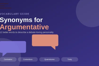 synonyms for argumentative