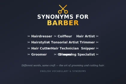 synonyms for barber