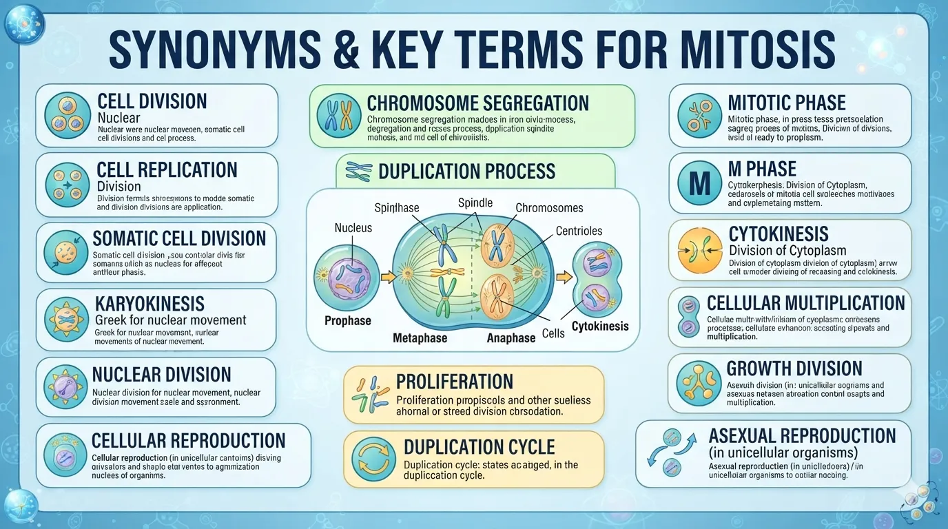 synonyms for mitosis