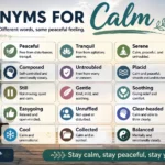 Synonyms for Calm