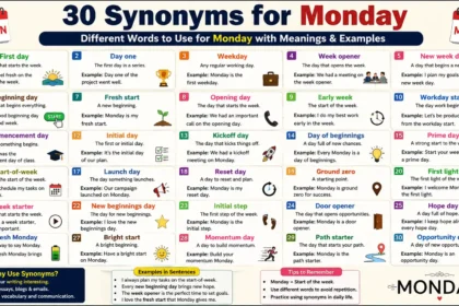 synonyms for monday