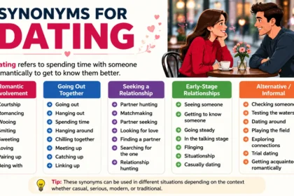 synonyms for dating