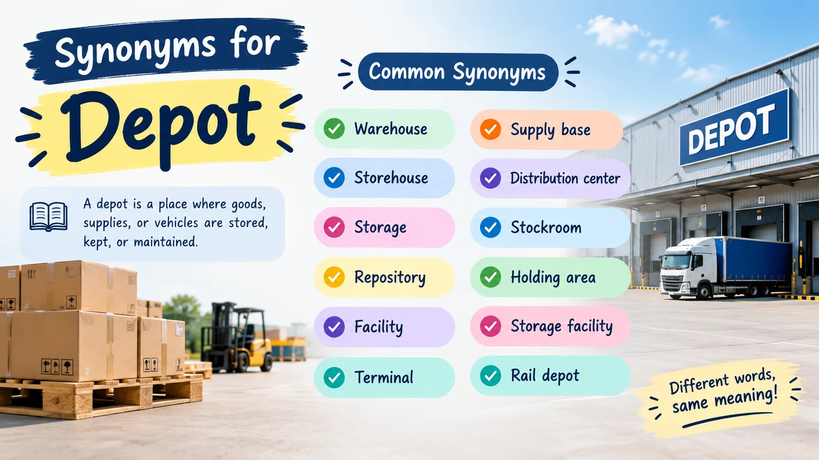 synonyms for depot