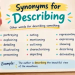 synonyms for describing