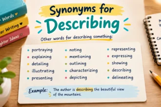 synonyms for describing