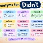 synonyms for didnt