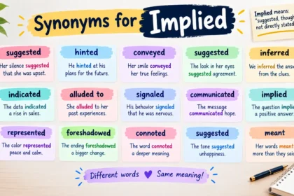 synonyms for implied