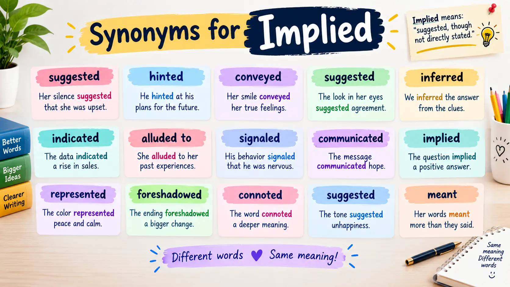 synonyms for implied