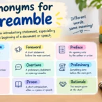 synonyms for preamble