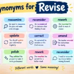 synonyms for revise