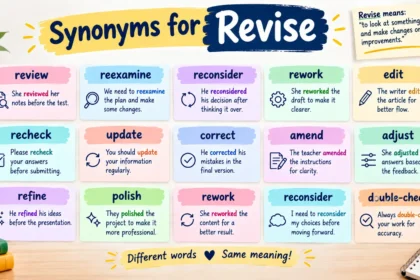 synonyms for revise