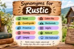 synonyms for rustic
