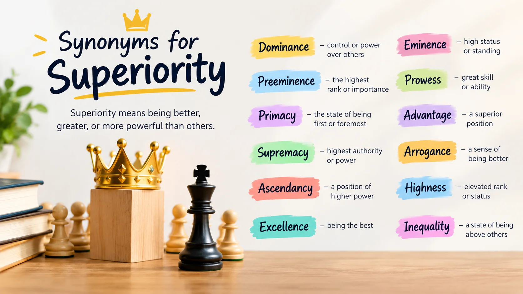 synonyms for superiority
