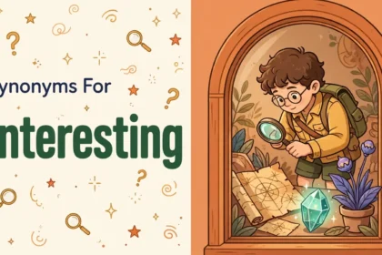 Synonyms for interesting illustration card.