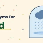 Synonyms for sad illustration card