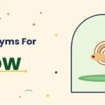 Synonyms for slow illustration card
