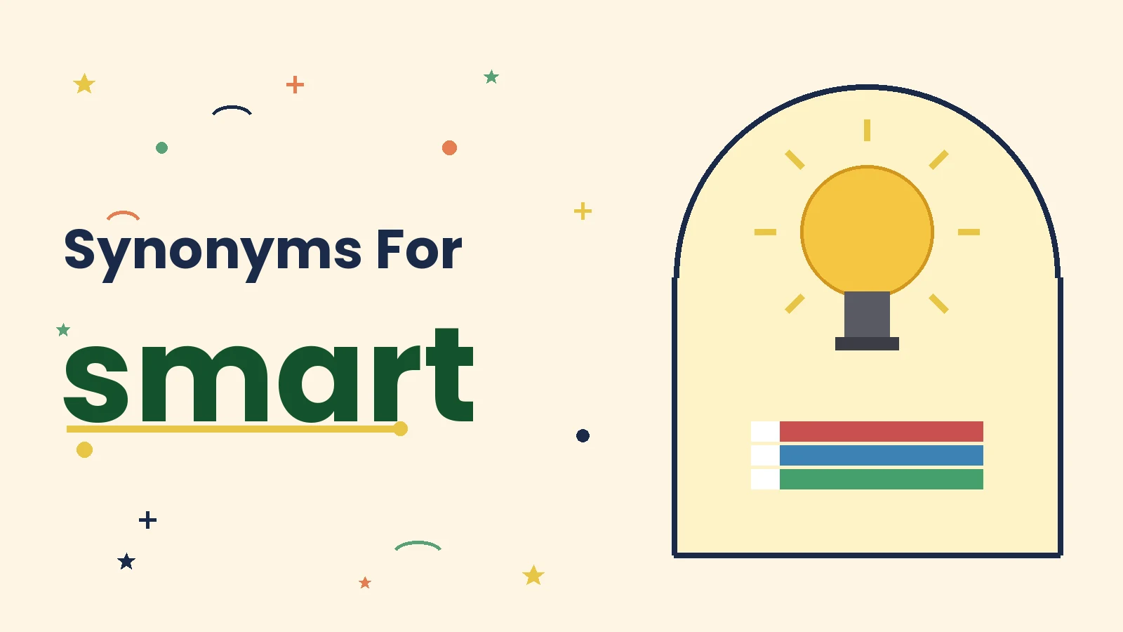 Synonyms for smart illustration card