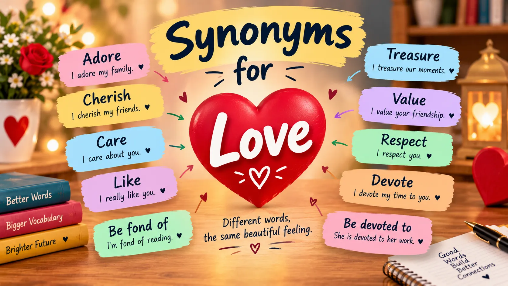 synonmys for love