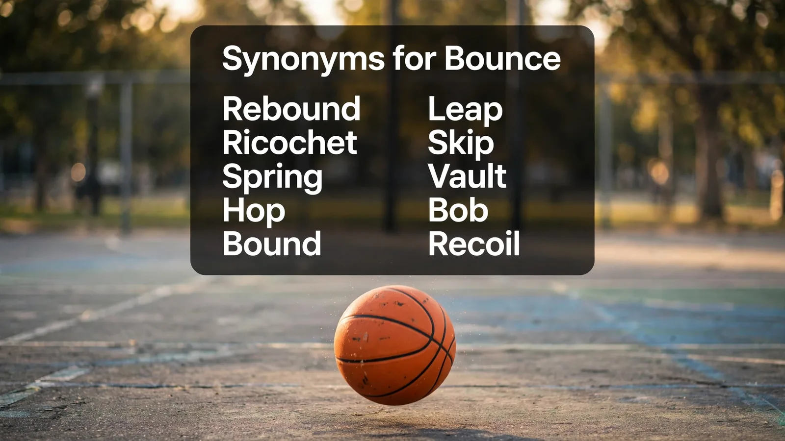 synonyms for bounce