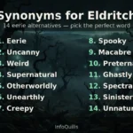 synonyms for eldritch