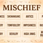 synonyms for mischief