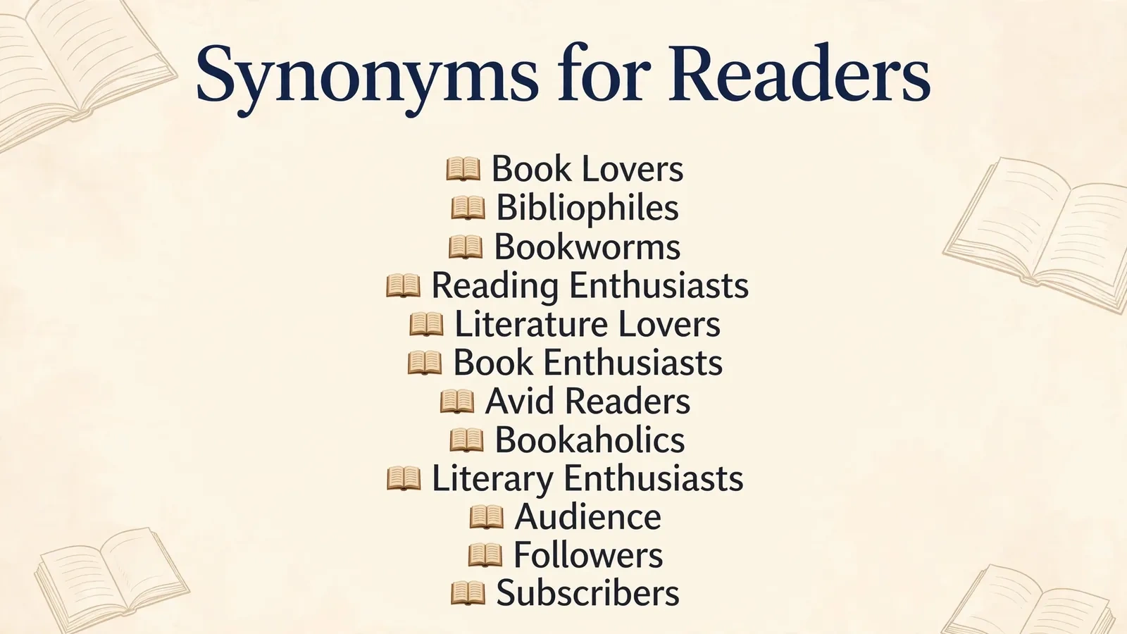 synonyms for readers