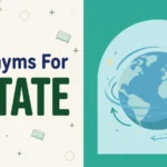 Illustration card with the word ROTATE in dark green beside a spinning globe in a rounded arch window