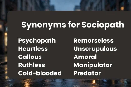synonyms for sociopath