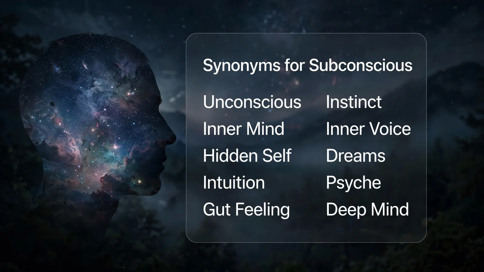 synonyms for subconscious
