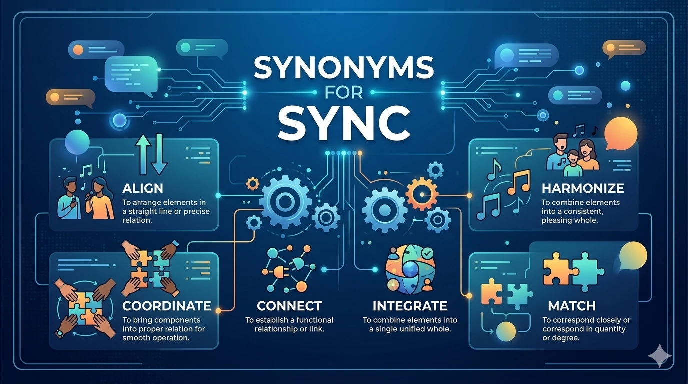 synonyms for sync
