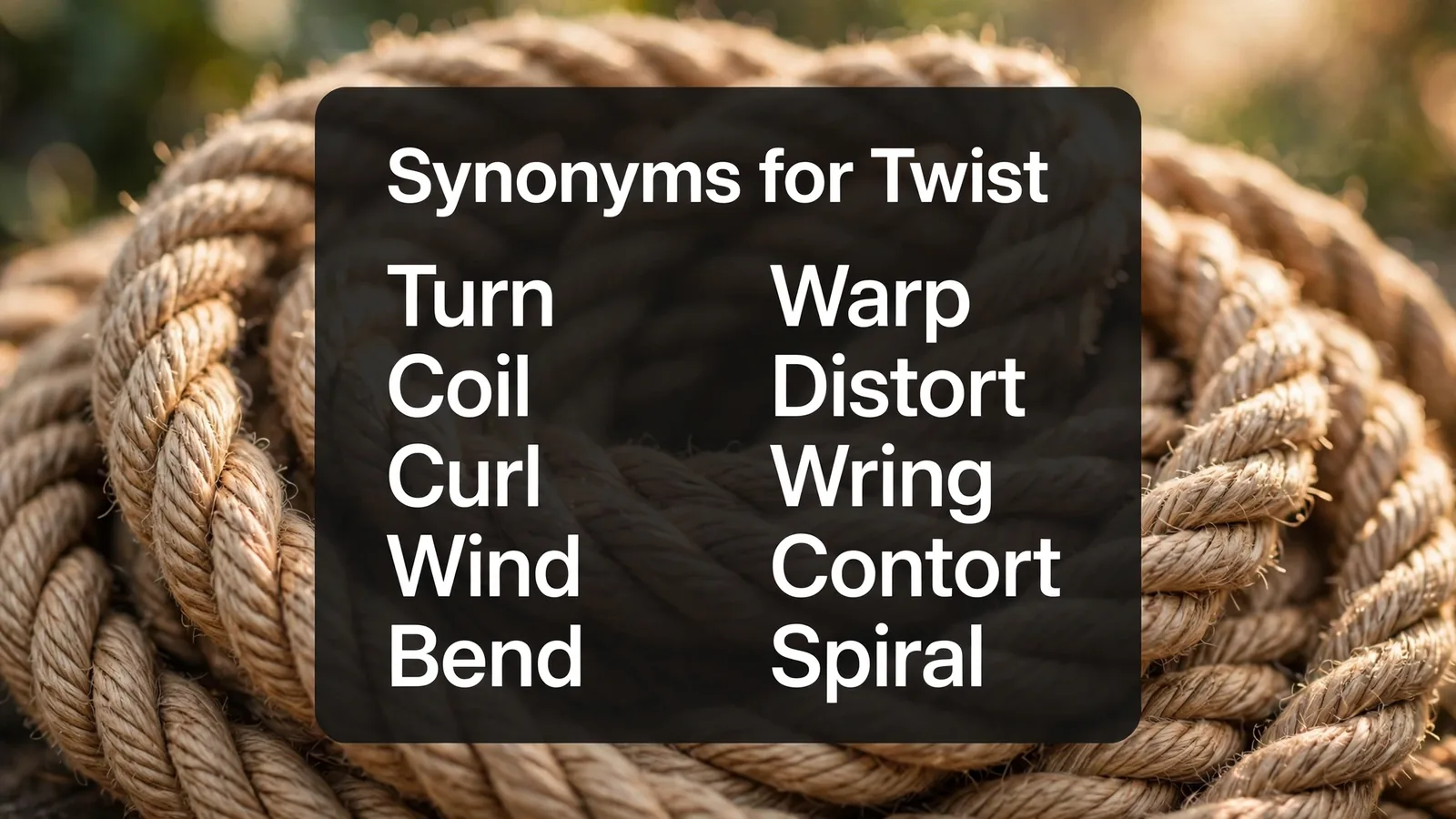 synonyms for twist