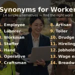 synonyms for worker