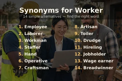 synonyms for worker
