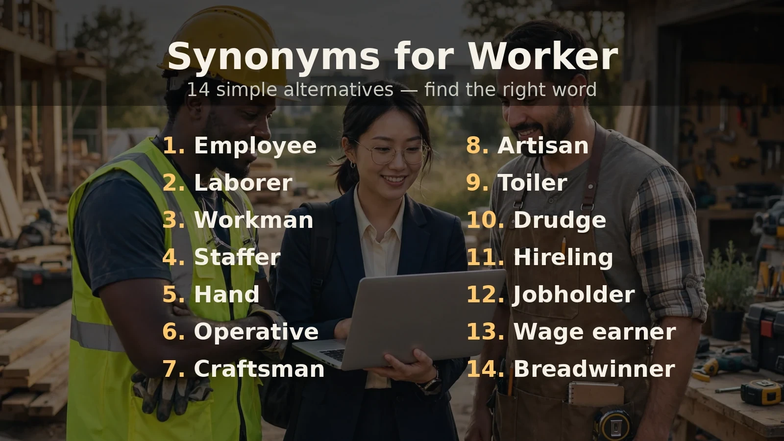 synonyms for worker