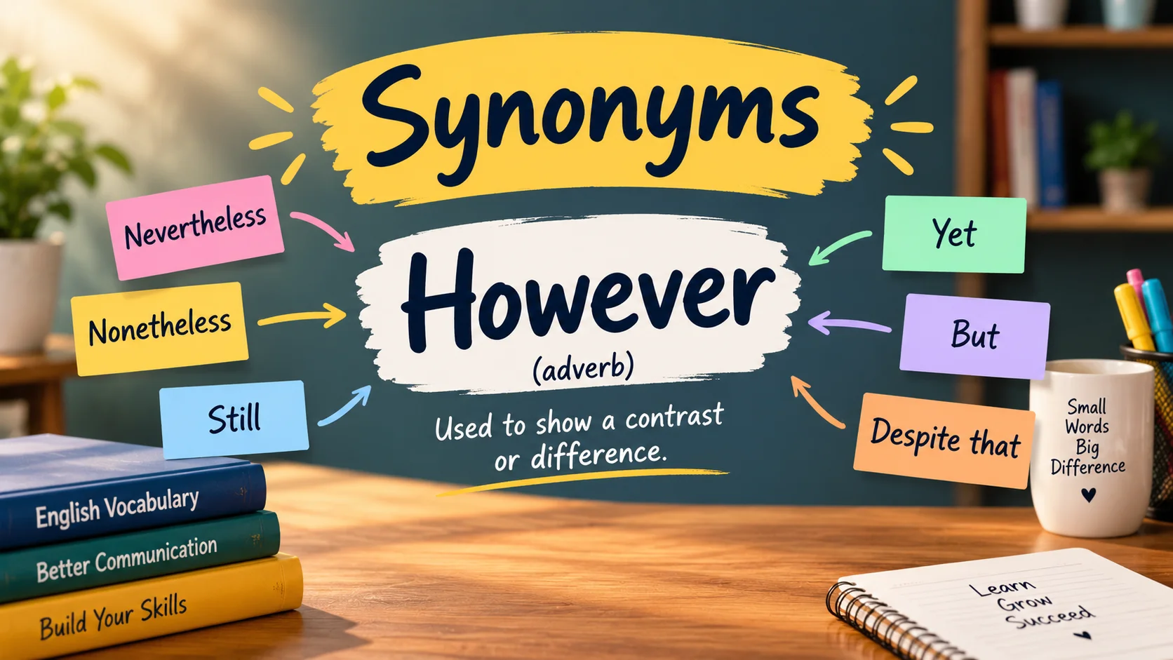 synonyms however
